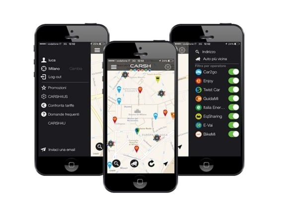Nasce Carsh, l'app per il Car Sharing