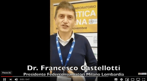Dr. Francesco Castellotti, Presidente Federconsumatori Milano Lombardia