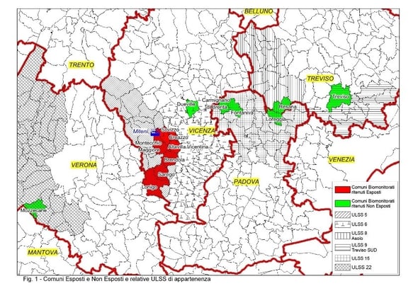 Allarme rosso in Veneto: trovate tracce di sostanze tossiche nelle analisi di 507 persone